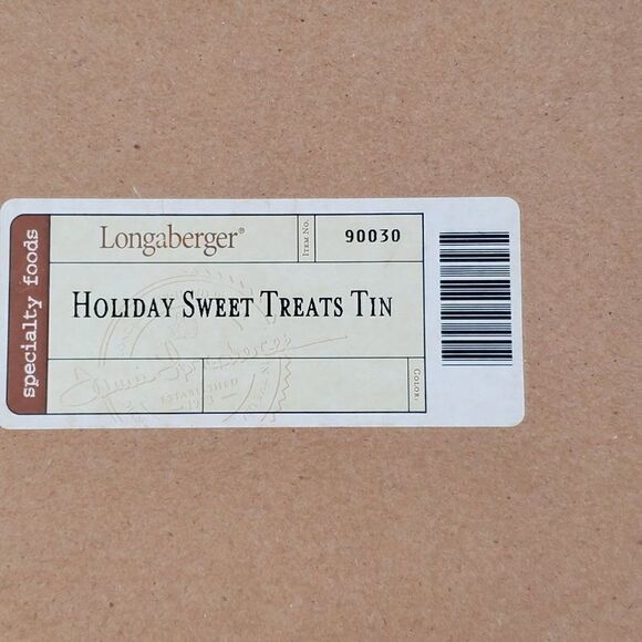 Longaberger Holiday Sweet Treats Tin 2004 With Box #90030 - Picture 11 of 11